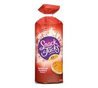 Gaufre au riz BBQ | Snack A Jacks | Galettes de riz BBQ Paprika | Poids total 127 grammes