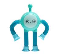 Gaufre Aux Œufs en Tube Extensible Éducatif - Roman Lumineux Anti-Stress Ďurable | Jouet Fidget Télescopique À Ventouse De Dessin Animé | pour Les , Soulagement De L'anxiété Et Jeu Sensoriel, A