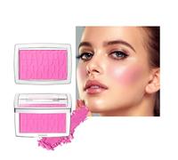 Gaufré blush Palette soyeux Matte blush Palette maquillage longue durée, contour et mise en valeur pour un blush de couverture constructible avec un éclat naturel blush Powder & face (Rose)