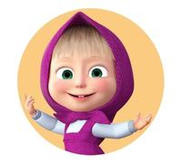 Gaufre en ostie pour décorations et gâteaux sur le thème Masha et ours en disques comestibles Cake Design (06)