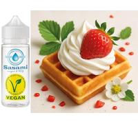 Gaufre fraise crème arôme concentré - Vegan - Sasami - 100 ml