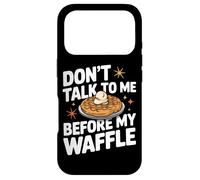 Gaufres Don't Talk to Me Before My Waffle Coque pour iPhone 17 Pro