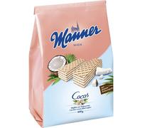 Gaufrettes croustillantes Manner fourrées à la crème de noix de coco, paquet de 400 g