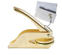 Gaufreur en papier,Timbre de gaufrage en papier,Embosseur de bibliothèque en métal | Tampon de gaufrage à main pour journaux de bricolage, gaufreur de sceau personnel pour livres, cartes de visite, pa