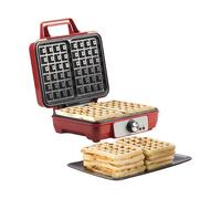 Gaufrier 1000 W à température réglable en continu et revêtement antiadhésif - R