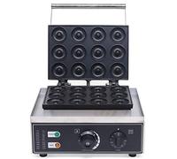 Gaufrier 1500 W pour 12 donuts, machine à donuts, électrique, fabricant de donuts, 220 V, avec revêtement anti-adhésif