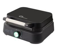 LITTLE BALANCE 8652 Speed 1500 Vintage, Gaufrier électrique, Véritables gaufres belges rectangulaires, moelleuses et croustillantes, 1500 W, Design Vintage, Noir