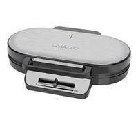 Clatronic WA 3745 Double gaufrier inox, noir