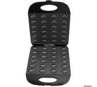 Gaufrier 24 moitiés en forme de noix 1400 W revêtement antiadhésif machine à pâtisserie noir