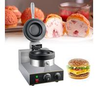 Gaufrier à burgers, appareil à gaufres double face chauffant, presse à panini, plaques antiadhésives, contrôle du temps et de la température, pour boulangeries et restaurants