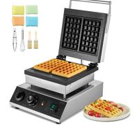 Gaufrier à Cornet de Glace Commercial 2000 W-VEVOR-Capacité 10PCs-avec Contrôle de la Température et du Temps