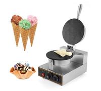 Gaufrier à Cornet de Glace Commercial Machine à cornets de glace électrique professionnelle, 1 200 W, température de 50 °C à 300 °C, pour rouleaux de printemps ou omelettes, pâtisseries, res