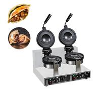 Gaufrier à glace, presse à panini électrique antiadhésive, machine à hamburgers UFO commerciale, pour cuisines et petits déjeuners à domicile Double-head