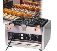Gaufrier à Poisson Taiyaki, Machine électrique Taiyaki, Cônes Gaufrés en Forme de Poisson, Acier Inoxydable Professionnel, Revêtement Antiadhésif,3pcsTaiyaki
