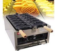 Gaufrier à poisson Taiyaki, machine électrique Taiyaki, gaufrier à confiture ou à crème glacée à usage commercial, revêtement antiadhésif, machine Taiyaki en acier inoxydable