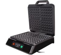 Adler AD 3036 moule à gauffres 4 gauffre(s) 1500 W Noir, Gris
