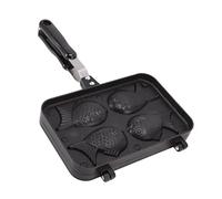 Gaufrier Antiadhésif de Moule de Gâteau Casserole en Alliage D'aluminium 4 Moules pour Gâteau de Poisson Moule à Pâtisserie Ustensiles de Cuisson en Forme de Poisson à 2 Faces