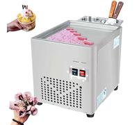 Gaufrier Appareil à Cornets de Glace Professionnel Machine à cornets de glace commerciale, plaque simple avec 2 spatules pour yaourt glacé maison, glaces, parfaite pour les desserts faits ma