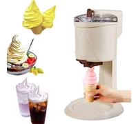 Gaufrier Appareil à Cornets de Glace Professionnel Machine à crème glacée électrique en acier inoxydable, mixeur à milkshakes, machine à crème glacée molle automatique pour usage domestique
