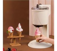 Gaufrier Appareil à Cornets de Glace Professionnel Machine à crème glacée molle électrique, machine à desserts glacés rapide à faire soi-même pour la cuisine à domicile, parfaite pour les ya