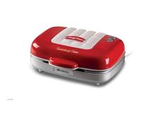 Ariete Appareil multifonction Sandwiches & Cookies Party Time 1972, 3 en 1, 700 W, 3 plaques – Rouge