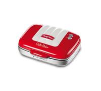 Ariete Gaufrier 1973 – Rouge – 700 W – Plaques anti-adhésives – Verrouillage de sécurité
