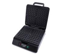 Gaufrier Belge machine à gaufres revêtement Anti-Adhésif, 1500W, Argent, Adler, AD3036