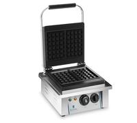 Royal Catering Gaufrier Machine à Gaufres Carré RCWM-2000-E (37x32x50cm, 2.000 W, gauffre 10 x 17 cm, minuterie jusqu'à 15 min, fonte et emaille)