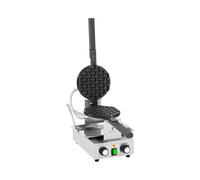 Royal Catering Gaufrier Bubble Pivotant Appareil À Graufres Bulles 1400w RCPMW-1400K (1 400 W, 50-250 °C, Minuterie 0-5 min, Alu & Inox)