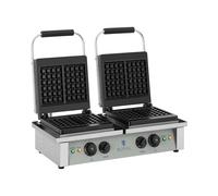 Gaufrier carré - 2 x 2.000 watts | Royal Catering
