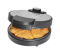Clatronic Gaufrier WA 3492 – 1000W, Ø18 cm antiadhésif, gaufres en cœur, brunissage réglable – Noir