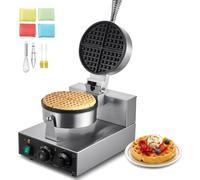 Gaufrier commercial - 1230W - Gaufrier 4 compartiments - Gaufres pour la gastronomie - Gaufrier professionnel