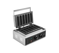 Gaufrier Commercial Appareil à 6 Gaufres Sucettes Hot Dog 1500 W Snack-bar