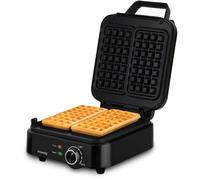 Gaufrier compact - HKOENIG - GFX420 - 1200 W - Température réglable - Noir