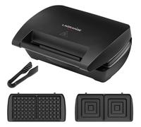 GAUFRIER MINI MAXI Lagrange 028463 Avec jeux de plaques Croque-monsieur + Gaufres + Pince