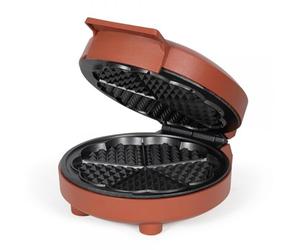 Gaufrier Cœur Livoo 1000 W, 5 gaufres cœur, Rouge