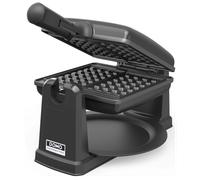 DOMO Gaufrier DO9224W – Rotatif 180° • Revêtement anti-adhésif • Poignée cool-touch • 2 pers.