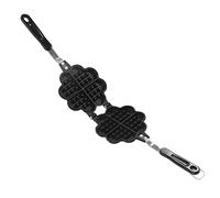 Gaufrier, Double Face Antiadhésif Gaufrier Machine à Gaufres en Forme de Coeur en Forme de Fleur Moule à Gaufres en Alliage D'aluminium Cuisinière à Gaufres Moule à Gaufres pour Collations Petit Déjeu