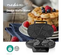 GAUFRIER DOUBLE Plaques antiadhésives AUTOMATIQUE EN Aluminium 1200W