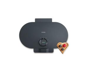 Gaufrier double Severin WA2118 1200 W plaques cœur Noir