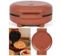 Gaufrier Électrique - 1000W - Revêtement Antiadhésif - Gaufres en forme de coeur - Poignée Isolante