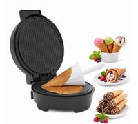 Gaufrier électrique - 1200 W - 220-240 V - Gaufrier rond - Machine à gaufres - Machine à gaufres commerciales pour sachets de glaces, sacs à œufs