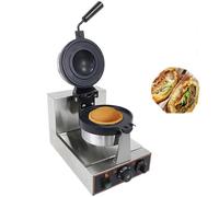 Gaufrier électrique 1300 W, appareil antiadhésif double face chauffant pour cornets de glace, paninis et gaufriers