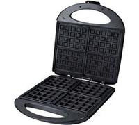 Gaufrier Électrique 1400W Double Plaque Revêtement Antiadhésif Avizar Noir Noir