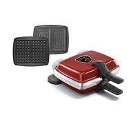 Gaufrier électrique 2 plaques Super 2 Antiadhésif rouge 1000 W Lagrange