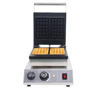 Gaufrier électrique 2000W Gaufrier Professionnel - Appareil à Gaufres pour 2 Gaufres - Revêtement Antiadhésif-Thermostat Réglable 50-300℃ - Cafétéria/Boulangerie/Snack-bar