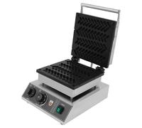 Gaufrier électrique 220 V, anti-adhésif, pour 4 gaufres à épi de blé, en acier inoxydable, 1,7 kW, avec minuterie et réglage de la température, idéal pour la maison et le commerce