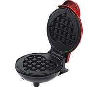 Gaufrier électrique a petit gaufres cœur 350W rouge noir vendos85 G