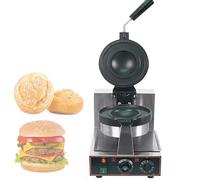 Gaufrier électrique antiadhésif pour hamburgers, gaufrier double face, 1 300 W, contrôle de température de 50 à 300 °C, chauffage rapide.