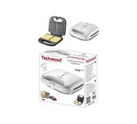 GAUFRIER ELECTRIQUE BLANC 800W Revêtement antiadhésif Témoin de chauffe Poignée isolante